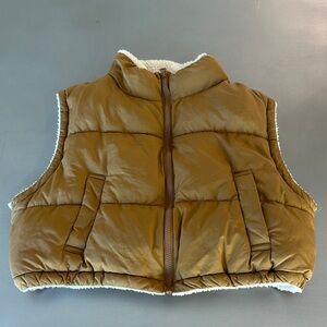 Altar'd State Tan Puffer Vest
